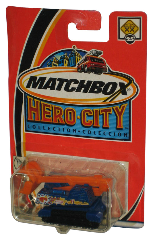 Matchbox Hero City Collection (2002) Blue & Orange Demolition Machine Toy #25