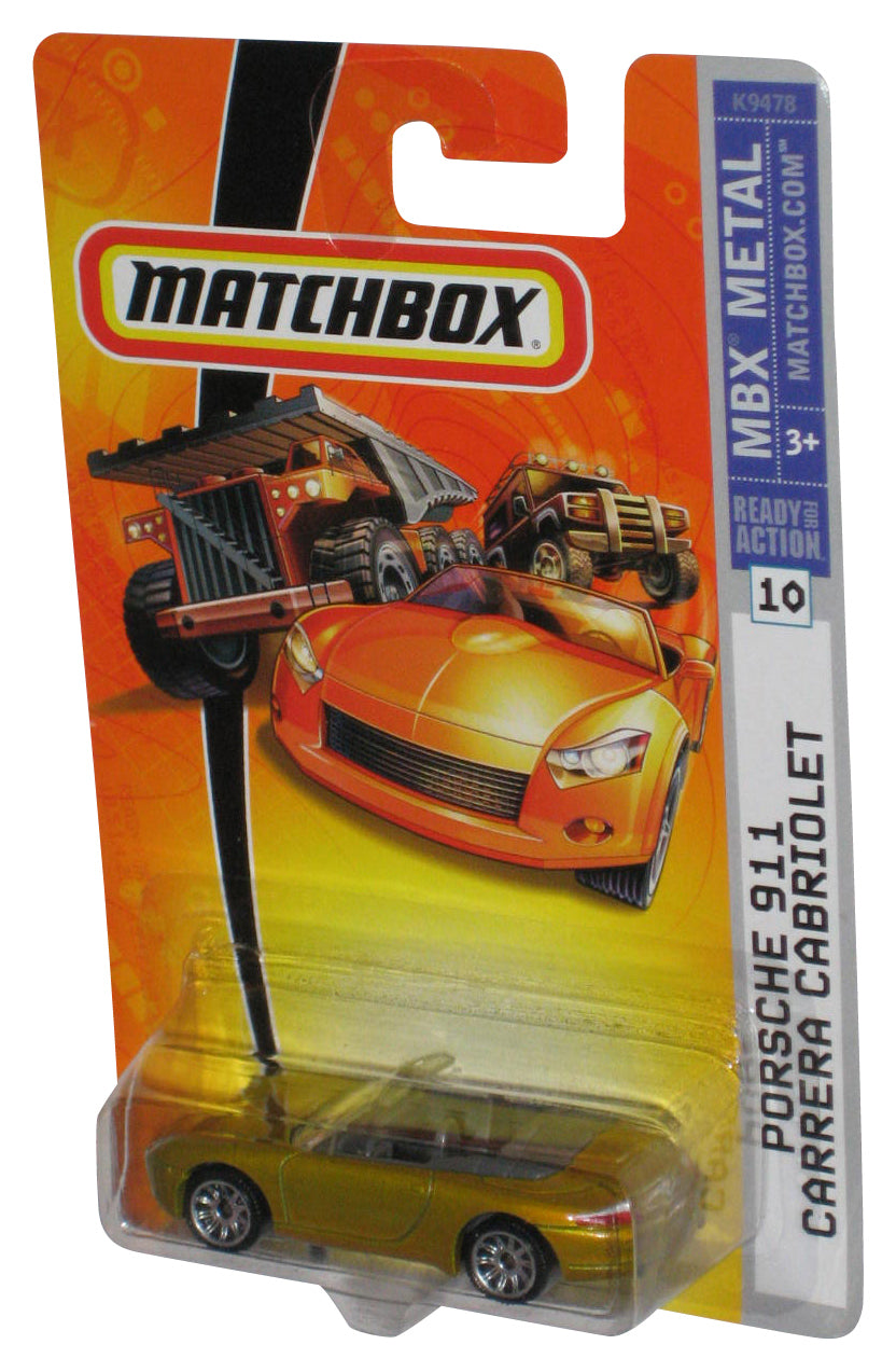 Matchbox MBX Metal (2007) Gold Porsche 911 Carrera Cabriolet Toy Car #10
