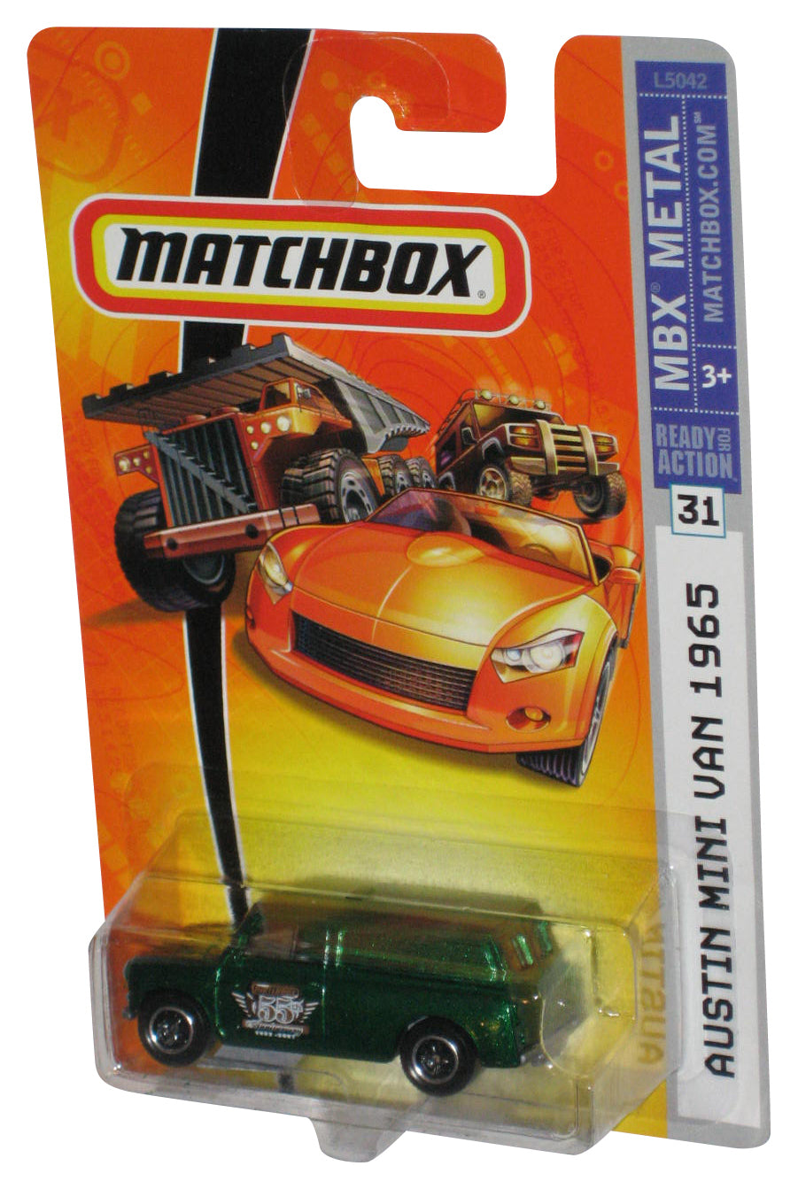 Matchbox MBX Metal (2007) Green Austin Mini Van 1965 Toy Car #31