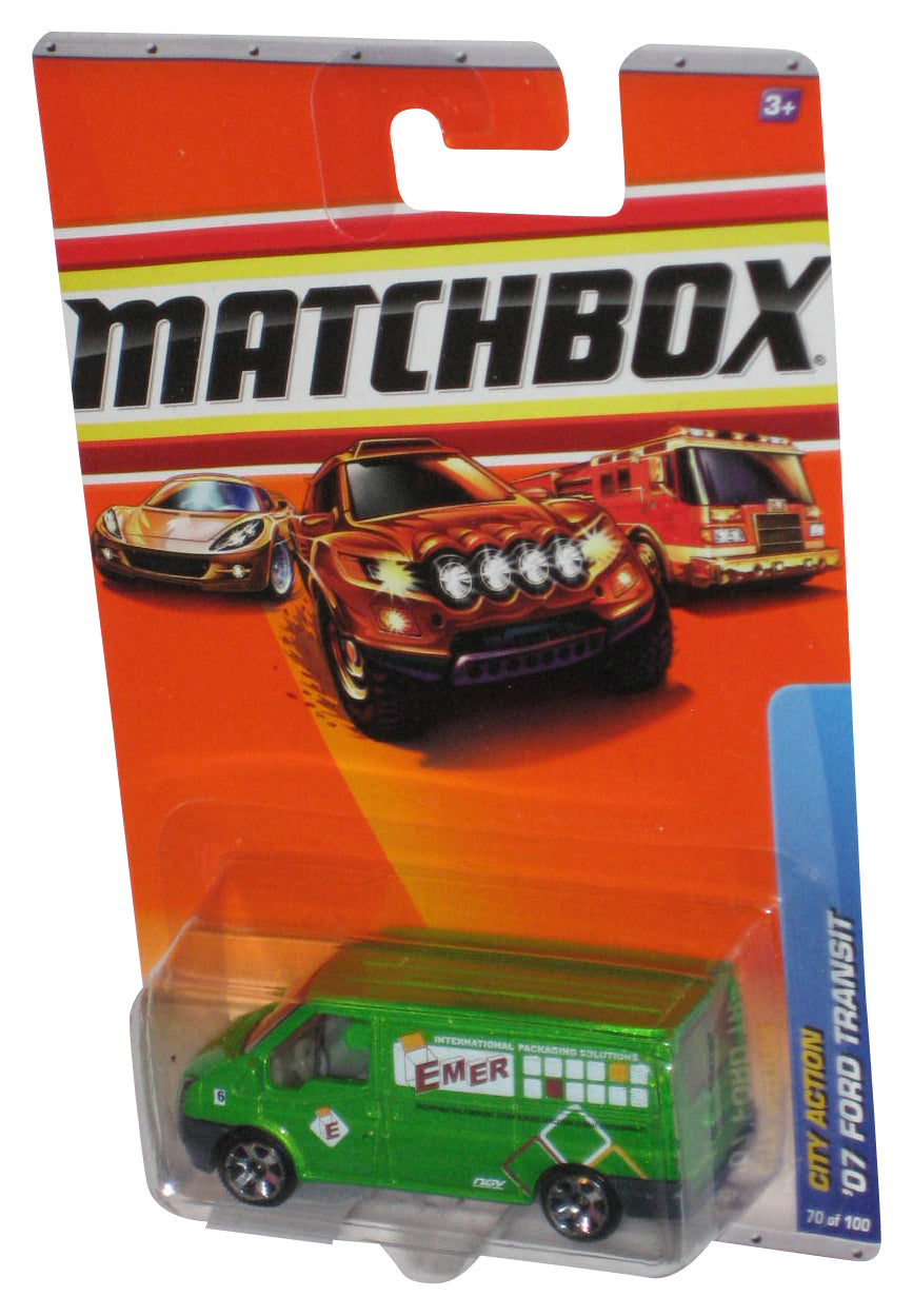 Matchbox City Action (2009) Green '07 Ford Transit Toy #70/100