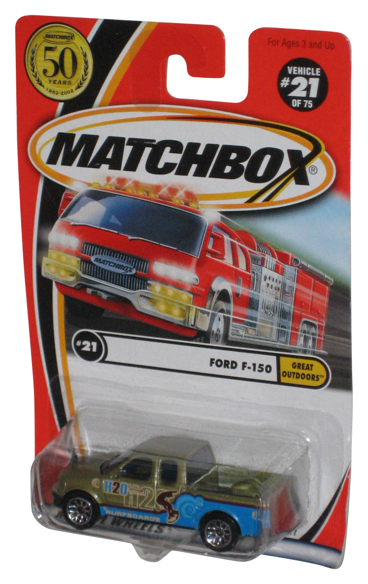 Matchbox Great Outdoors (2001) Ford F-150 Surfboards Toy Truck #21/75