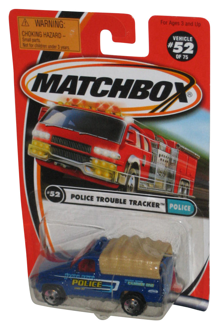 Matchbox Police Trouble Tracker (2000) Blue Toy Truck #52/75