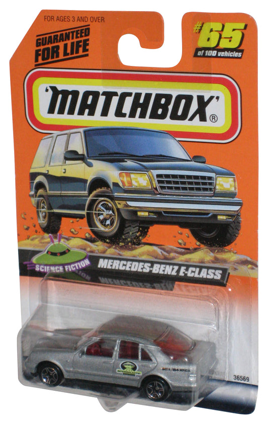 Matchbox Science Fiction (1998) Silver Mercedes-Benz E-Class Toy Car #65/100