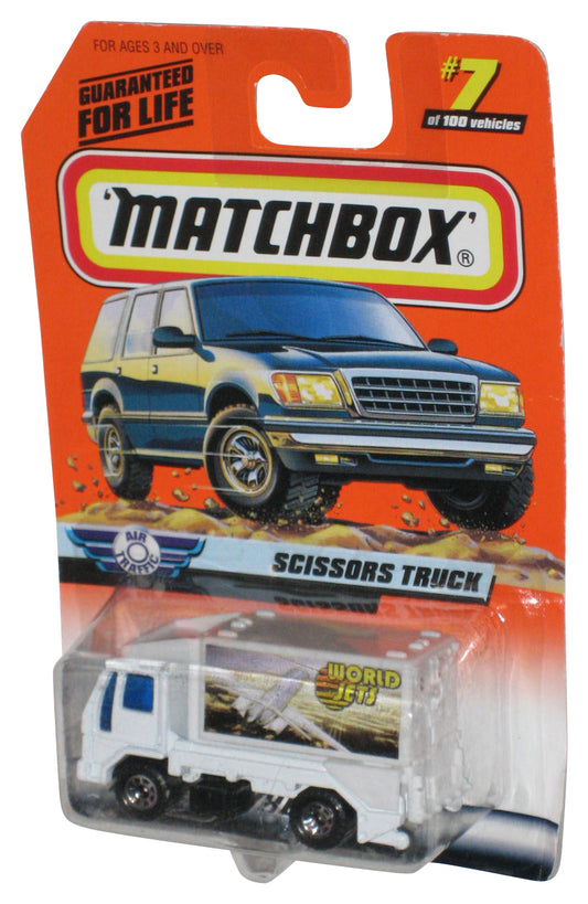 Matchbox Air Traffic Scissors (1998) World Jets White Toy Truck #7/100