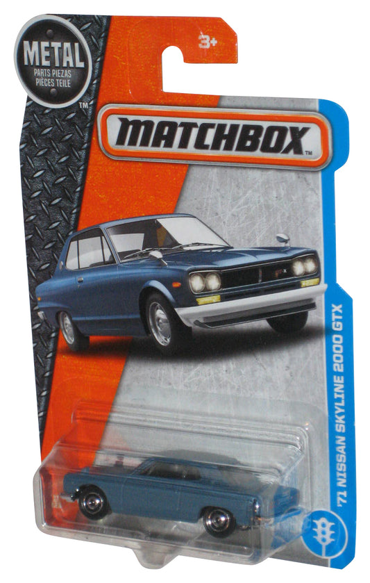 Matchbox Blue '71 Nissans Skyline 2000 GTX (2016) Die-Cast Toy Car #11/125
