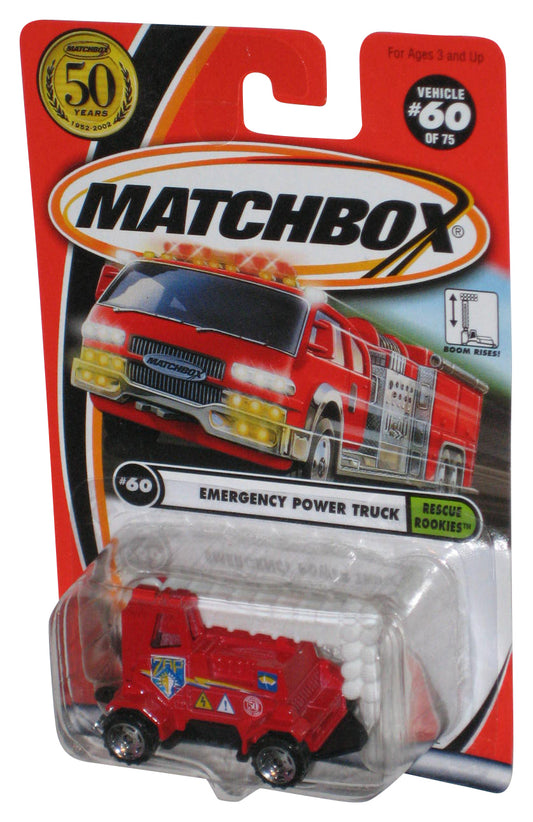 Matchbox Rescue Rookies (2001) Red Emergency Power Truck Toy 60/75