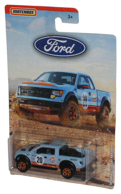 Matchbox Gulf Light Blue '10 Ford F-150 SVT Raptor (2018) Die-Cast Toy Truck