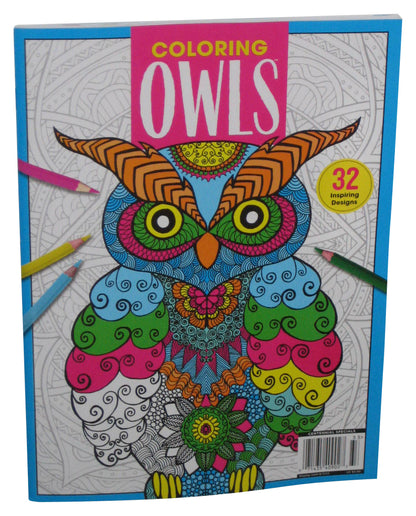 Coloring Owls 32 Inspiring Designs 2023 Magazine Book