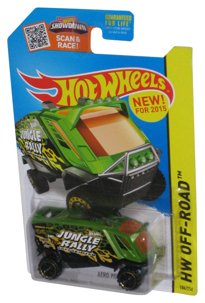 Hot Wheels HW Off-Road (2015) Green Aero Pod Jungle Rally Toy Car 104/250