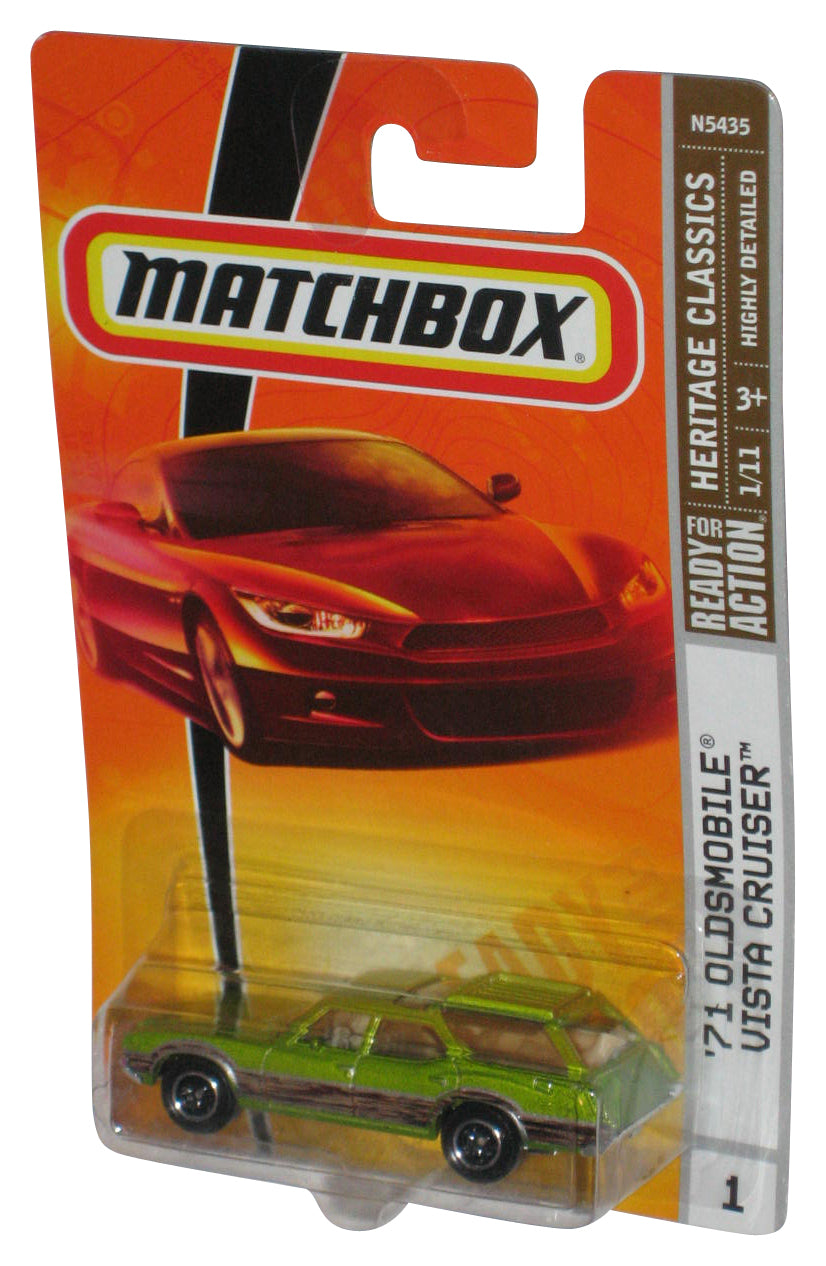 Matchbox Heritage Classics (2008) Light Green '71 Oldsmobile Vista Cruiser Toy Car #1