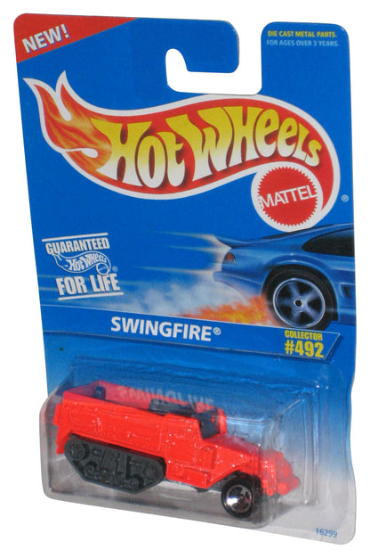 Hot Wheels Swingfire (1995) Mattel Orange Die-Cast Toy Car #492