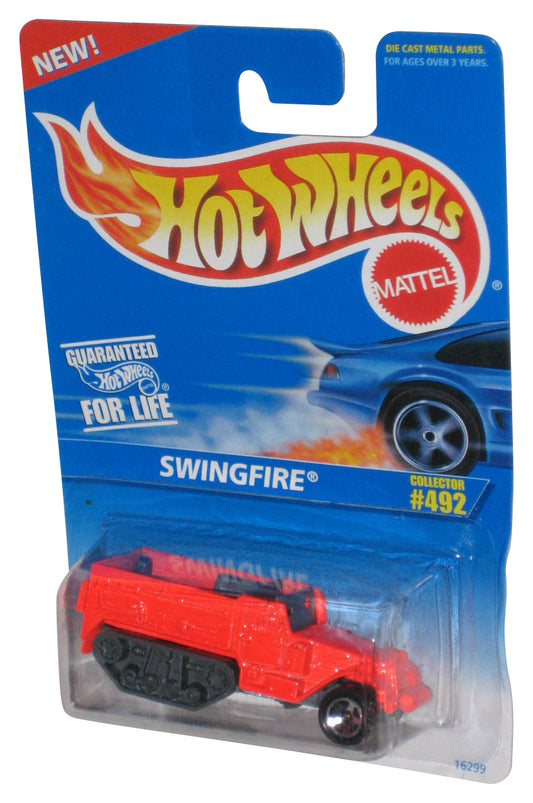 Hot Wheels Swingfire (1995) Mattel Orange Die-Cast Toy Car #492