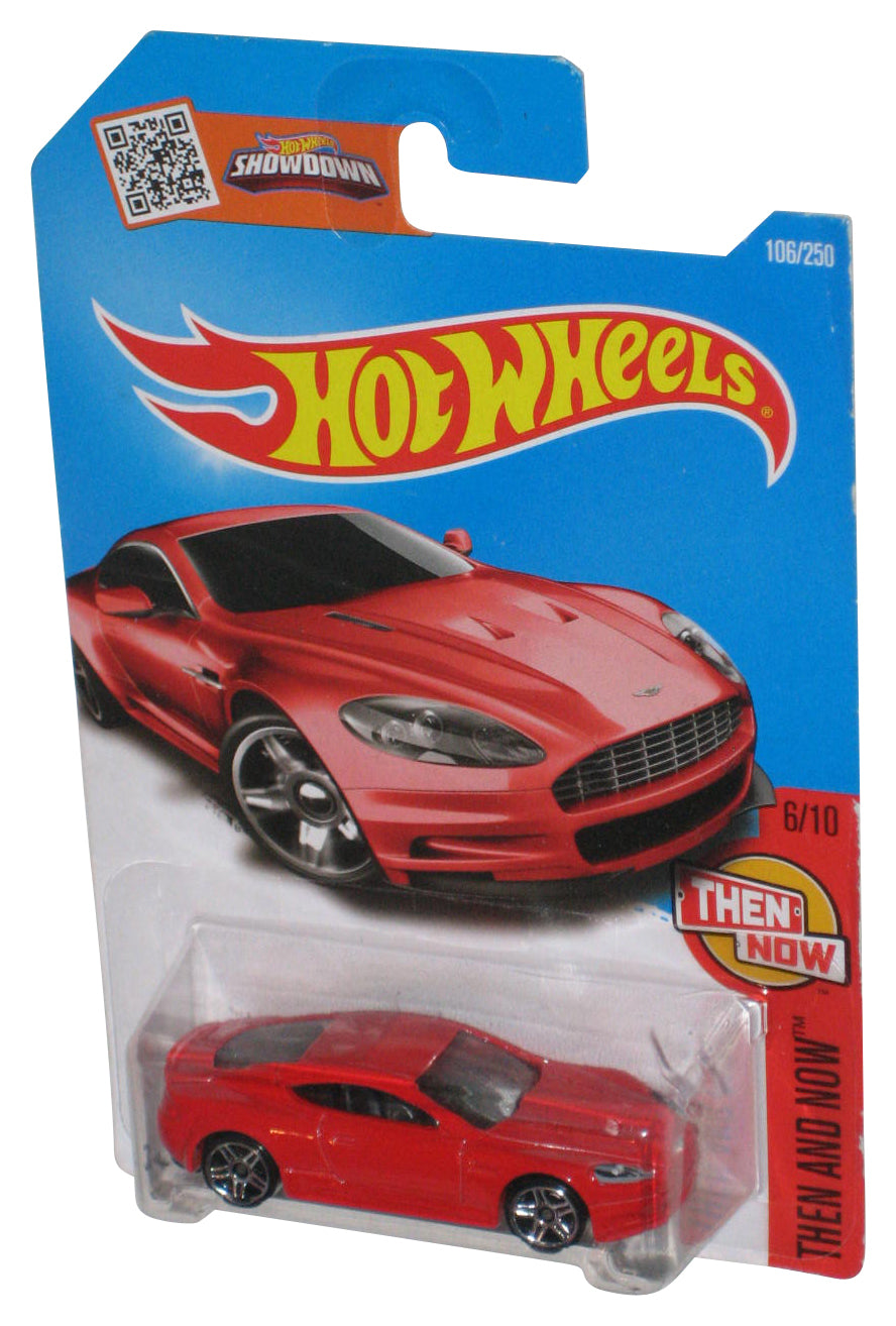 Hot Wheels Then And Now 6/10 (2015) Red Aston Martin DBS Toy Car 106/250