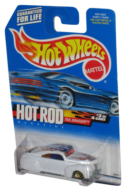 Hot Wheels Hot Rod Magazine 3/4 Tail Dragger (1999) White Toy Car #007