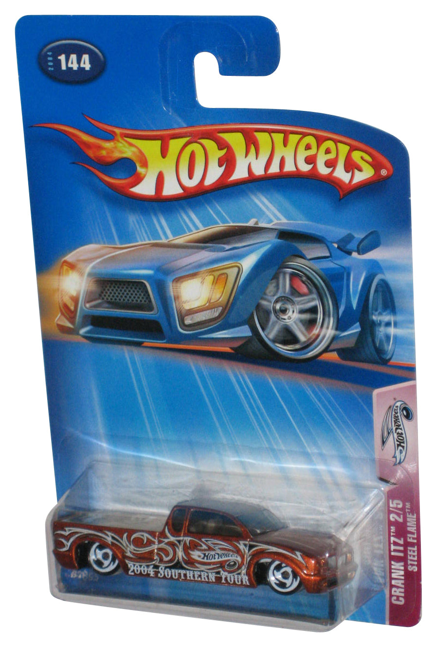 Hot Wheels Crank Itz Steel Flame 2/5 (2004) Mattel Die-Cast Toy Truck #144