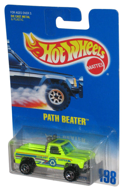 Hot Wheels Path Beater (1991) Lime Green Ecology Recycle Toy Truck #198