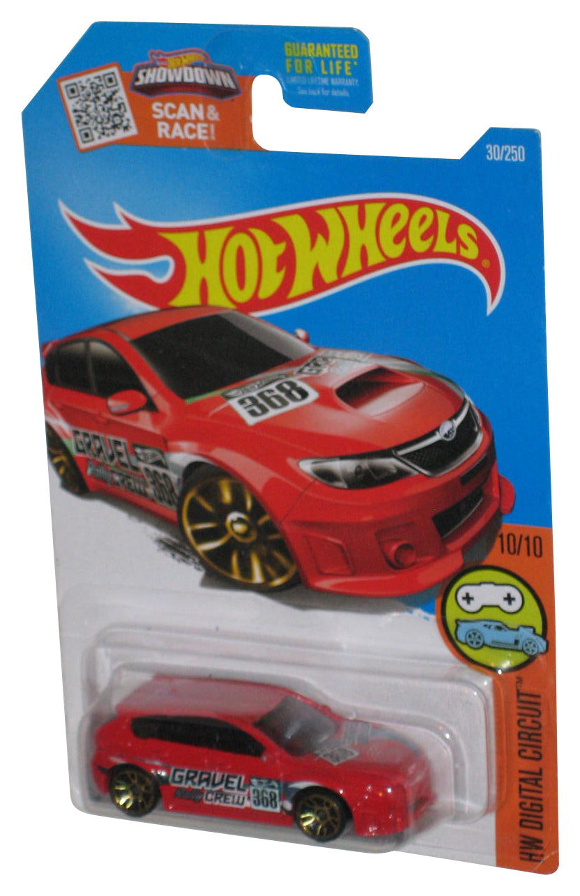 Hot Wheels HW Digital Circuit 10/10 (2015) Red Subaru WRX STI Toy Car 30/250