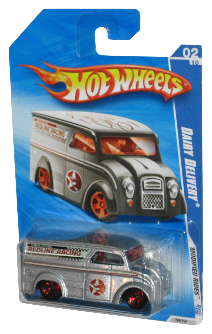 Hot Wheels Modified Rides '09 Silver Dairy Delivery Toy Truck 158/190