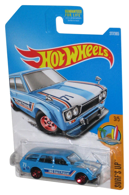 Hot Wheels Surf's Up (2015) Blue '71 Datsun Bluebird 510 Wagon Toy Car 277/365