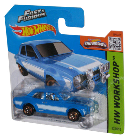 Hot Wheels HW Workshop (2013) Fast & Furious Blue '70 Ford Escort RS1600 Car - (Short Card)