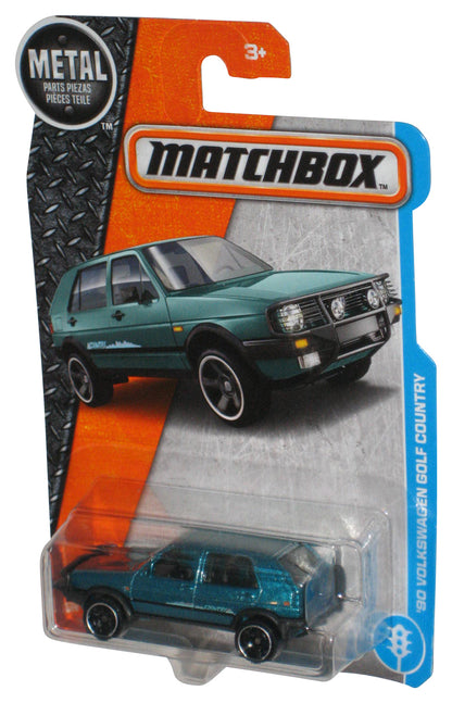 Matchbox Teal Blue '90 Volkswagen Golf Country (2016) Die-Cast Toy Car 4/125