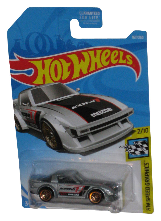 Hot Wheels HW Speed Graphics 2/10 (2017) Silver Die-Cast Toy Car 167/250