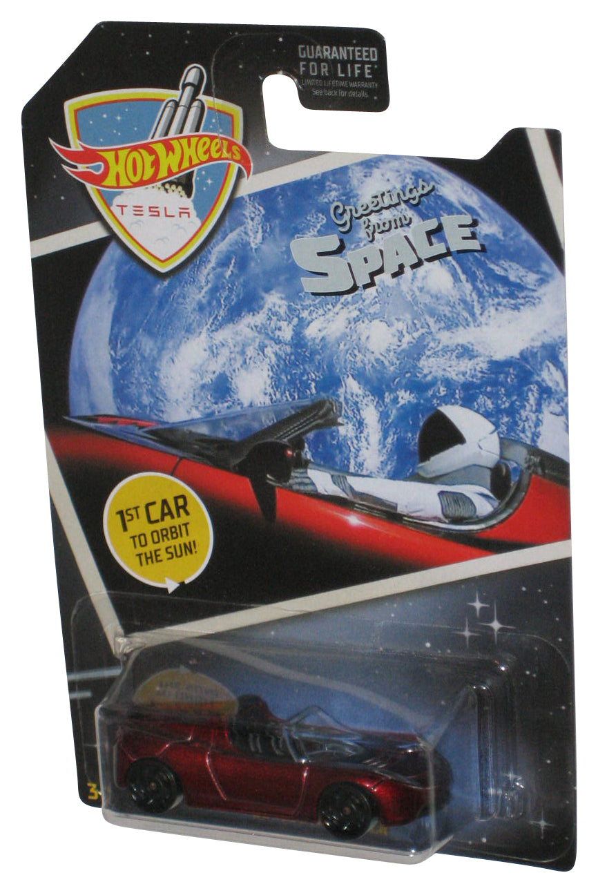 Hot Wheels Greetings From Space (2018) Red '08 Tesla Roadster Toy Car