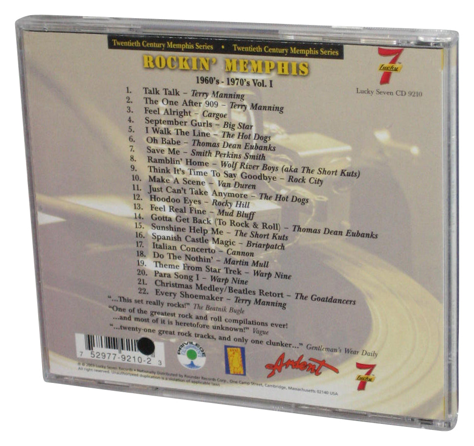 Rockin' Memphis 1960s-1970s Vol. 1 (2003) Audio Music CD