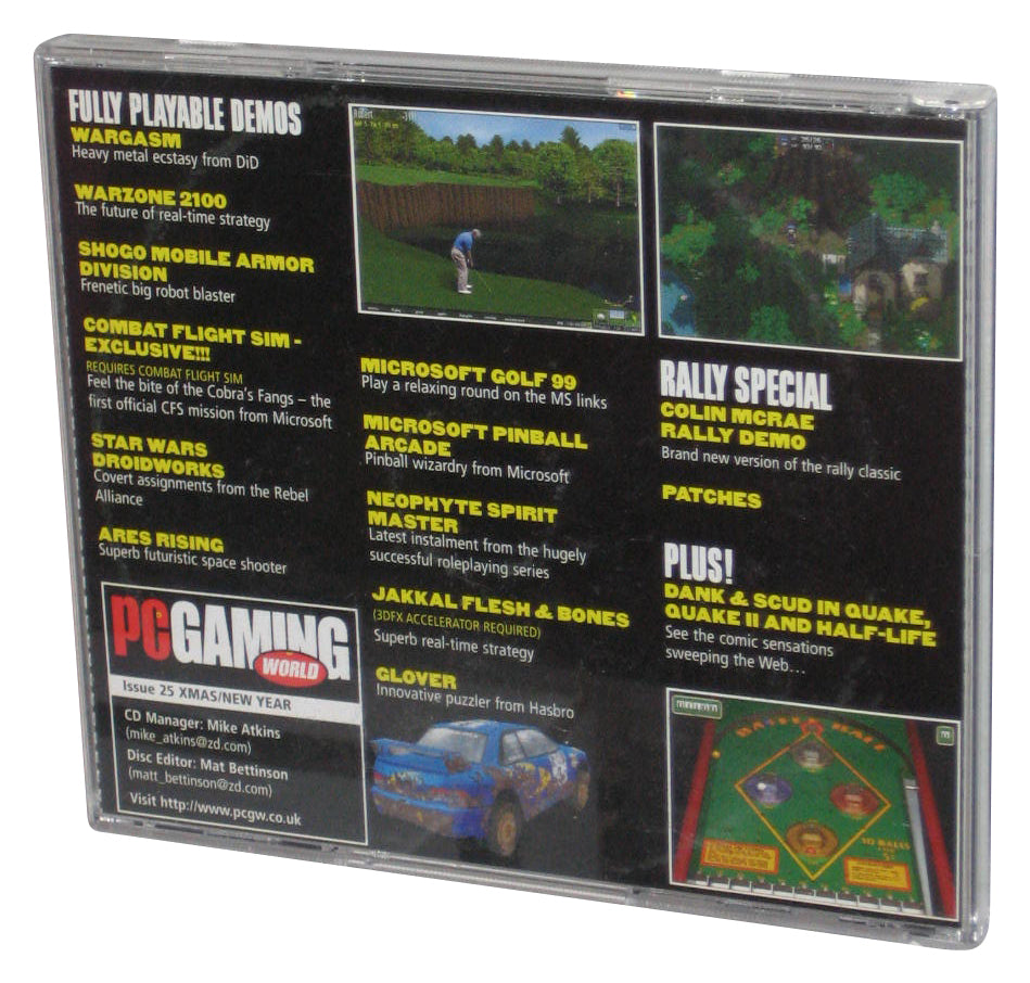PC Gaming World X-Mas / New Year Issue 25 Video Game Demo CD