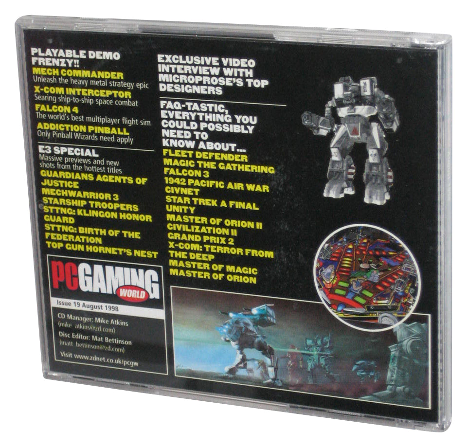 PC Gaming World August 1998 Issue 19 Video Game Demo CD
