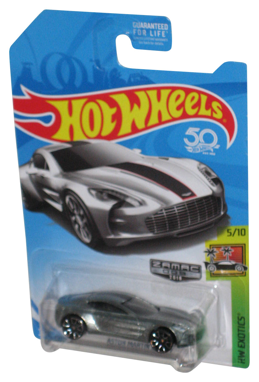 Hot Wheels HW Exotics 5/10 (2017) Zamac Aston Martin One-77 Silver Toy Car