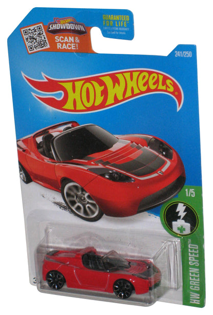 Hot Wheels HW Green Speed 1/5 (2015) Red Tesla Roadster Toy Car 241/250