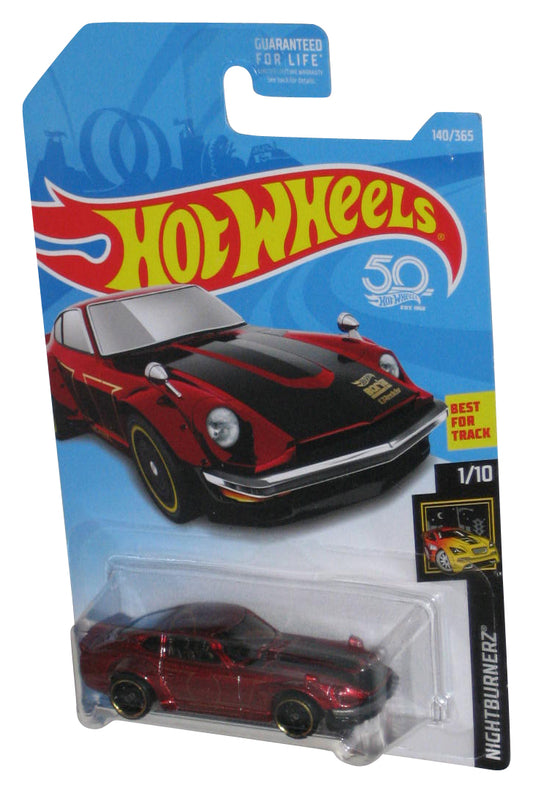 Hot Wheels Nightburnerz 1/10 (2017) Red Custom Datsun 240Z Toy Car 140/365