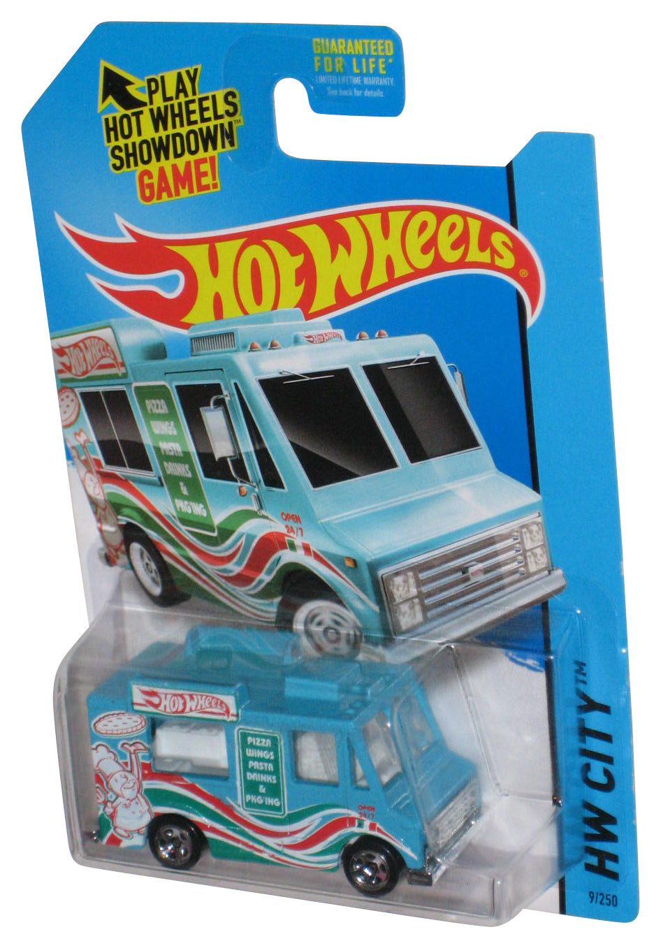 Hot Wheels HW City (2013) Blue Ice Cream Truck Toy 9/250