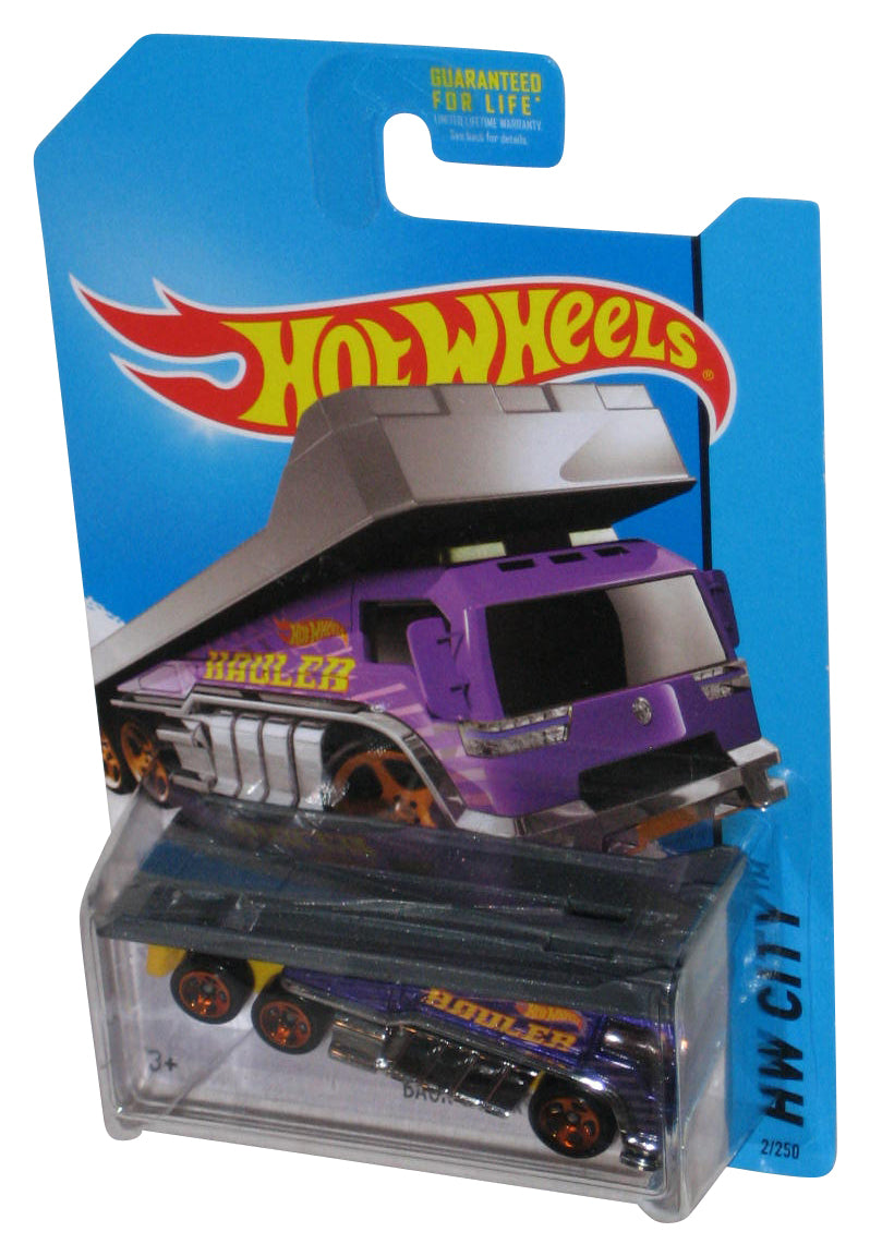 Hot Wheels HW City (2013) Purple Back Slider Toy Truck 2/250