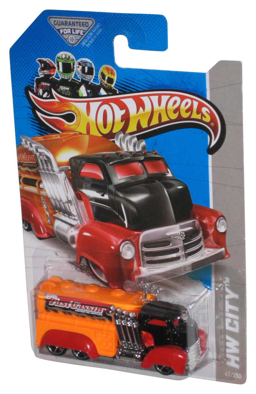 Hot Wheels HW City (2012) Orange & Black Fast Gassin Toy Truck 47/250