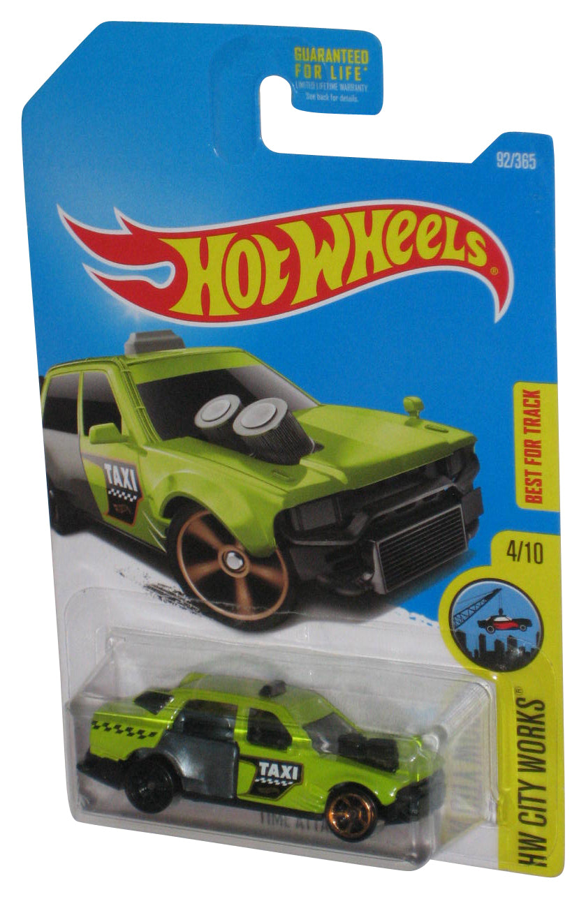 Hot Wheels HW City Works 4/10 (2015) Green Time Attaxi Toy Car 92/365