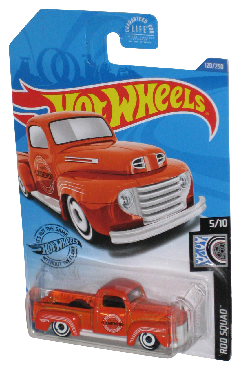 Hot Wheels Rod Squad 5/10 (2017) Orange '49 Ford F1 Toy Car 120/250
