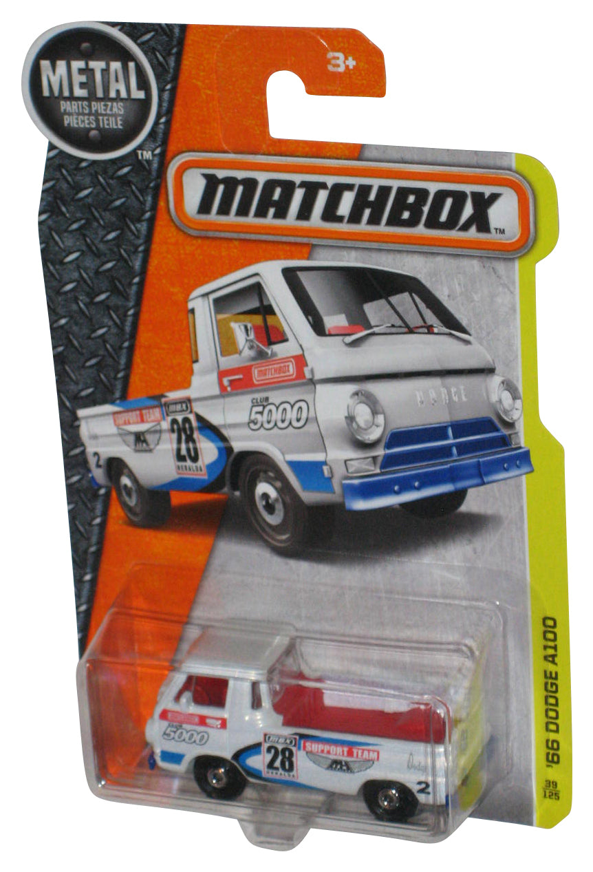 Matchbox MBX Construction White '66 Dodge A100 Metal Toy Truck 39/125