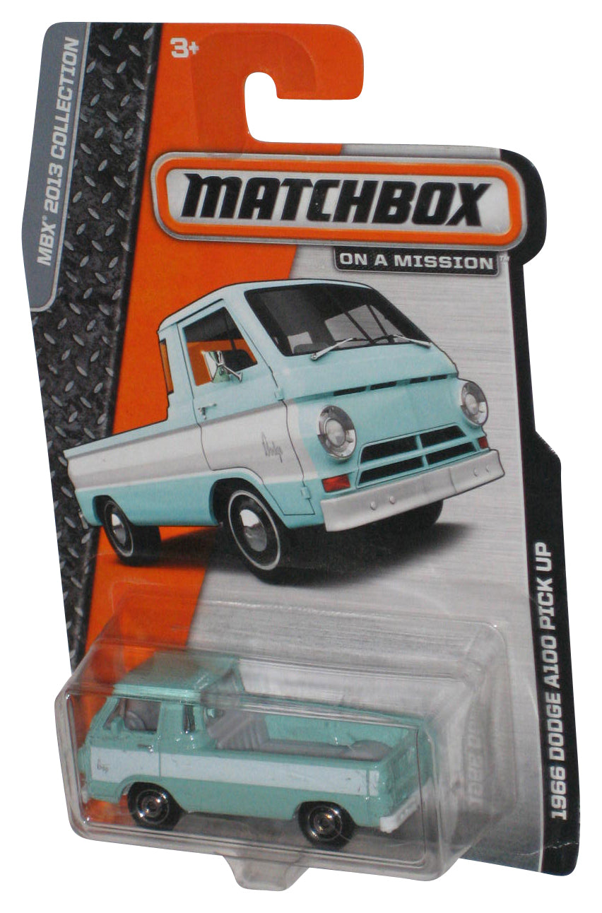 Matchbox MBX 2013 Collection On A Mission 1966 Dodge A100 Pick Up Green Toy Car