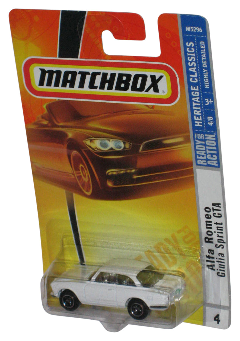 Matchbox Alfa Romeo Giulia Sprint GTA (2007) Mattel White MBX Metal Toy #32