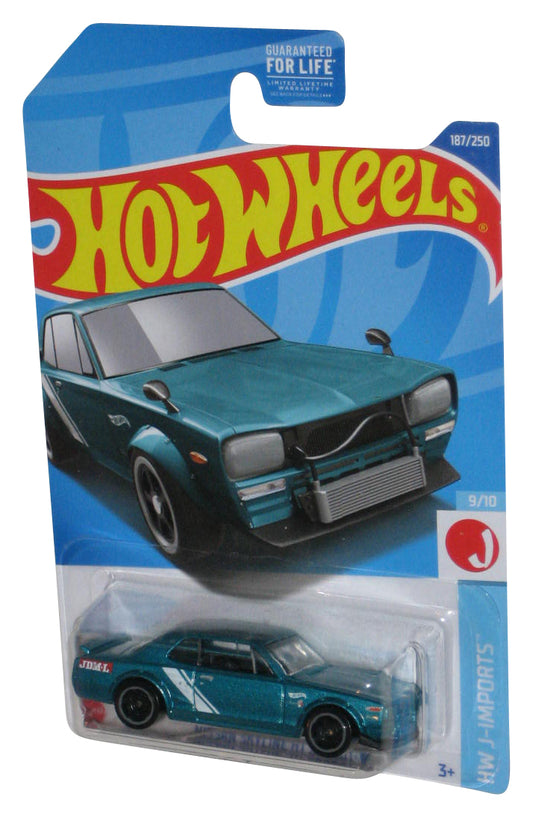 Hot Wheels HW J-Imports 9/10 (2021) Teal Nissan Skyline HT 2000GT-X Toy Car 187/250