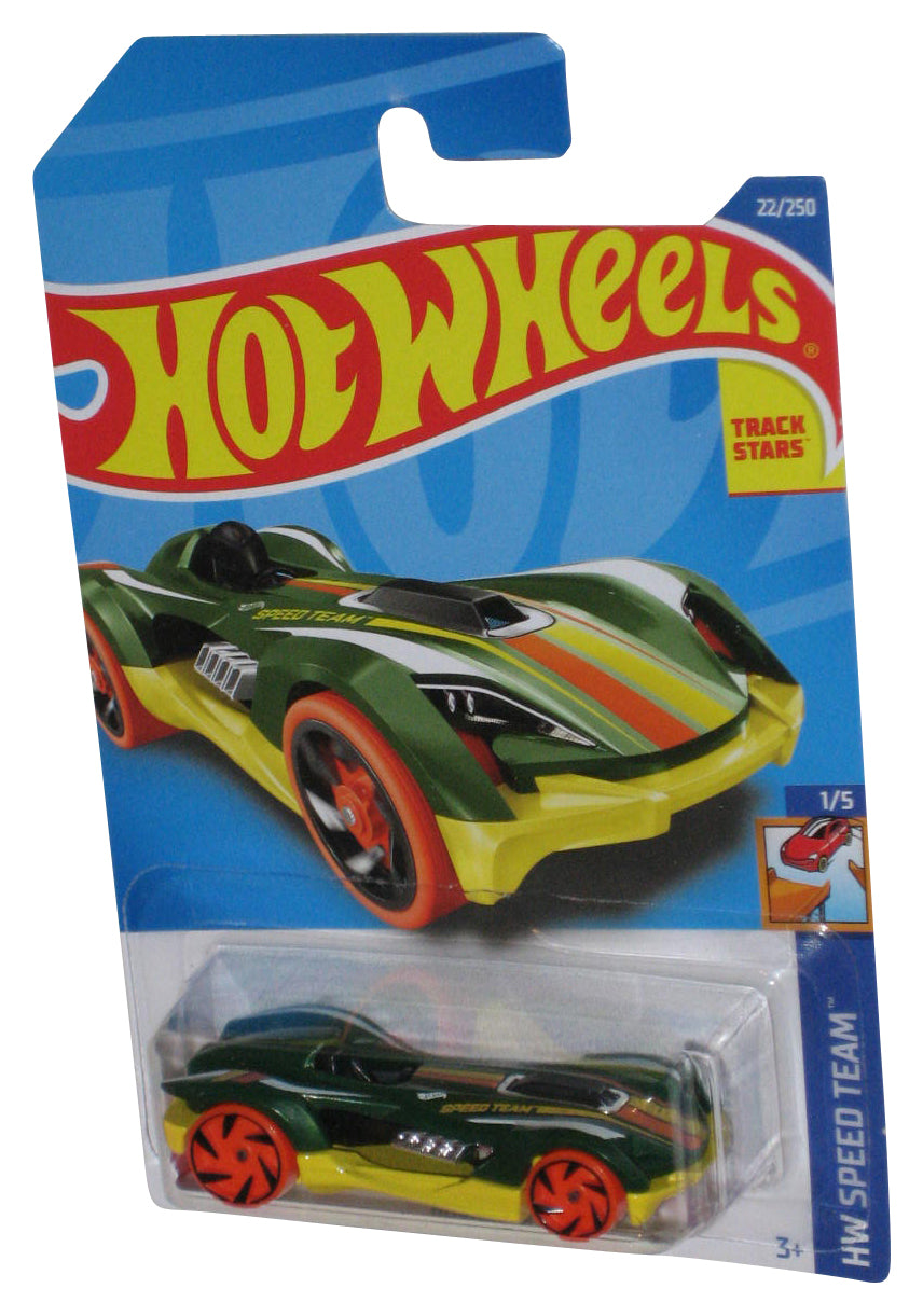 Hot Wheels HW Speed Team Roadster Bite (2021) Green & Yellow Toy Car 22/250
