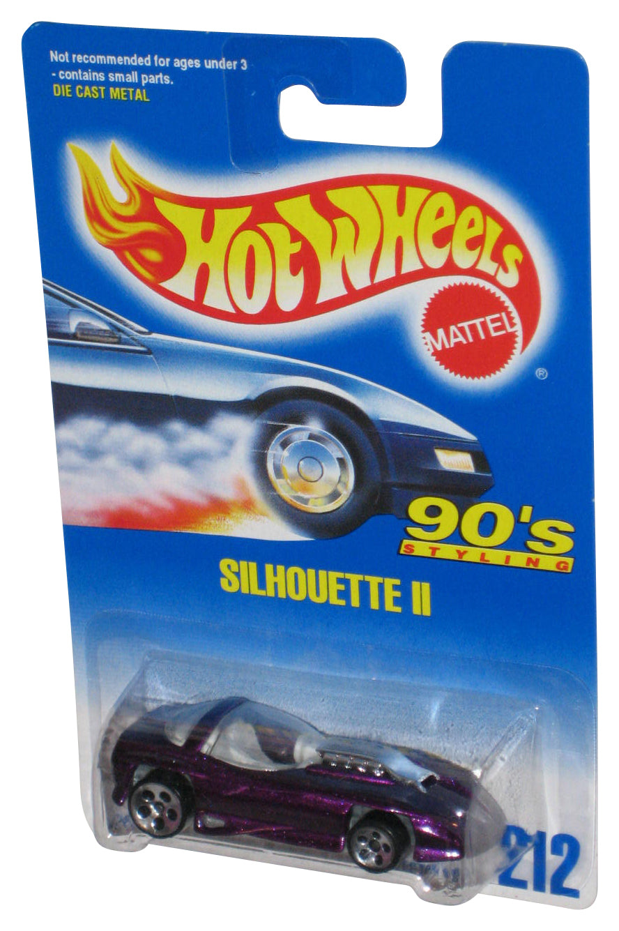 Hot Wheels Silhouette II 90's Styling (1991) Purple Die-Cast Toy Car 212