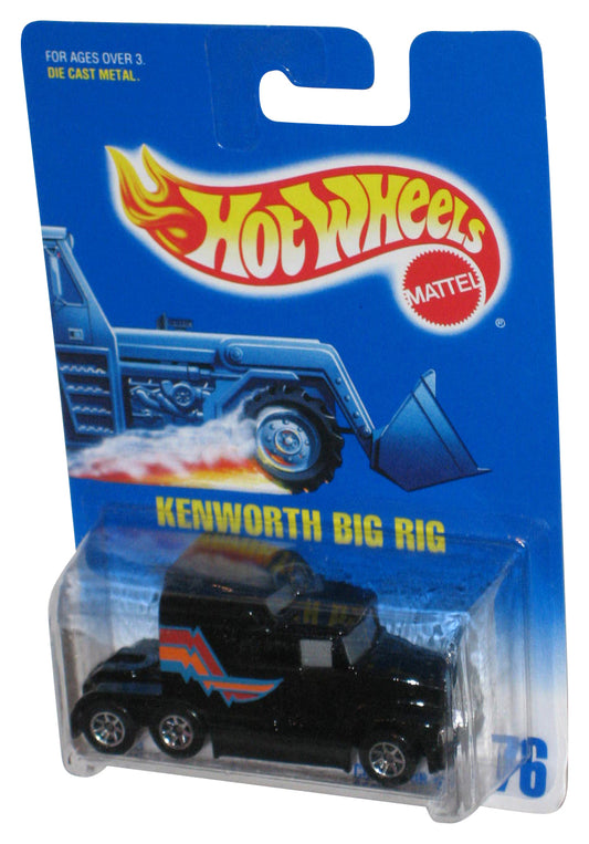 Hot Wheels Kenworth Big Rig (1991) Mattel Black Toy Truck #76