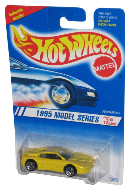 Hot Wheels 1995 Model Series 10/12 (1994) Ferrari 355 Yellow Toy Car #350