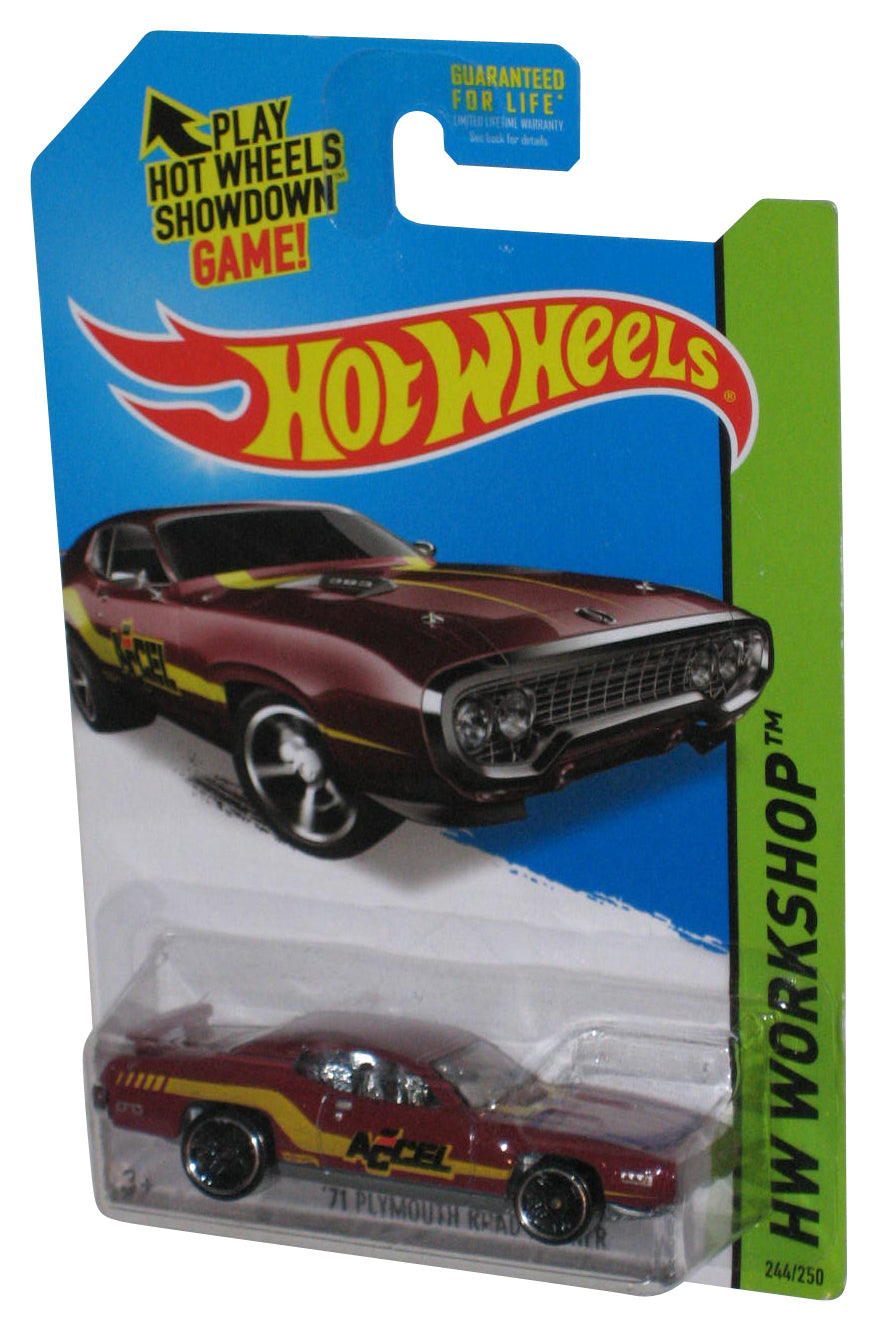 Hot Wheels HW Workshop (2013) Red '71 Plymouth Road Runner Toy Car 244/250