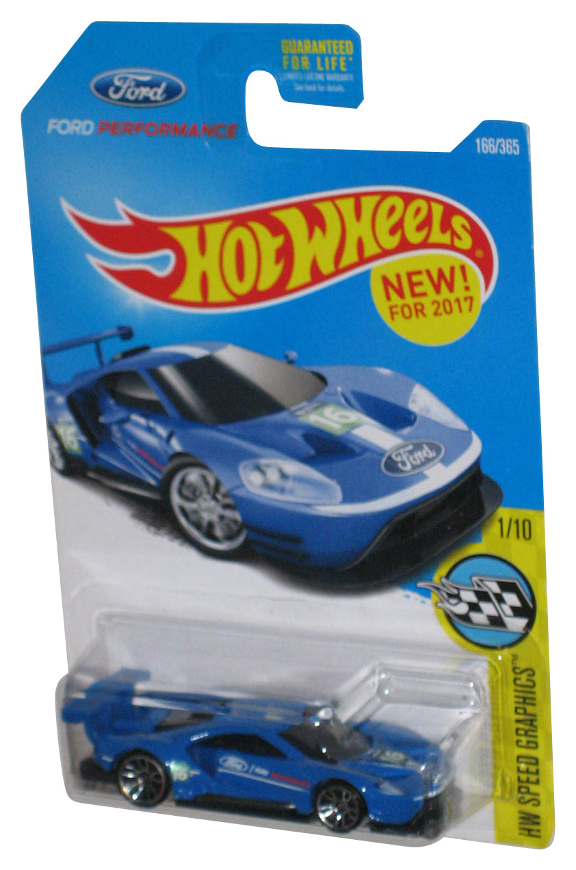 Hot Wheels HW Speed Graphics 1/10 (2017) Blue 2016 Ford GT Race Car 166/365