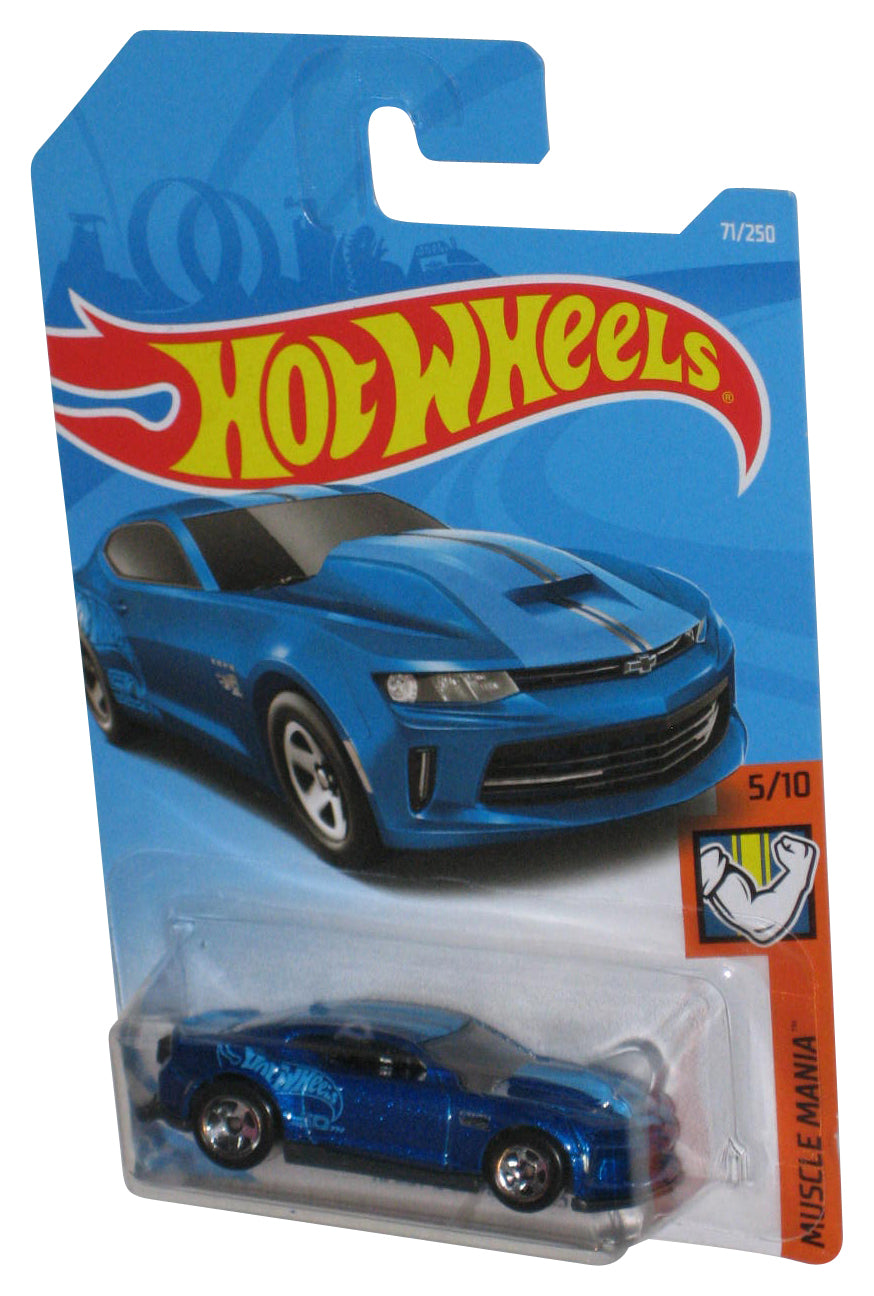 Hot Wheels Muscle Mania 5/10 (2017) Blue '18 Copo Camaro SS Toy Car 71/250