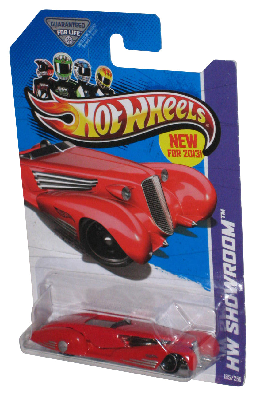Hot Wheels HW Showroom (2012) Red Custom Cadillac Fleetwood Toy Car 185/250